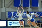 VB vs MHC  Wheaton Women's Volleyball vs Mount Holyoke College. - Photo by Keith Nordstrom : Wheaton, Volleyball, VB